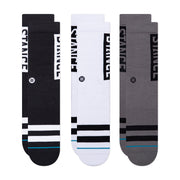 STANCE 3 Pack Staple OG Crew Socks in MULTI PACK