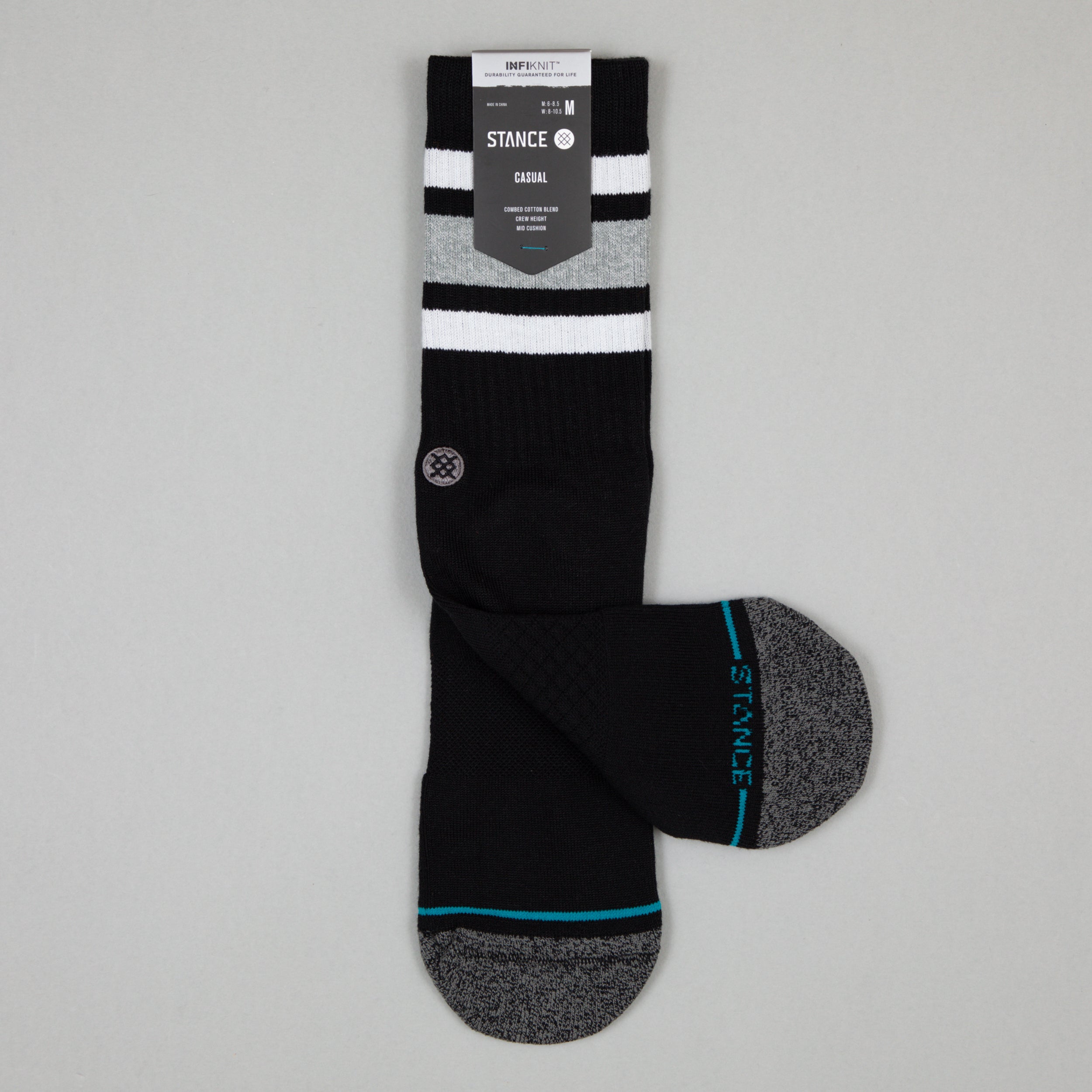 STANCE Boyd Staple Crew Socks in BLACK