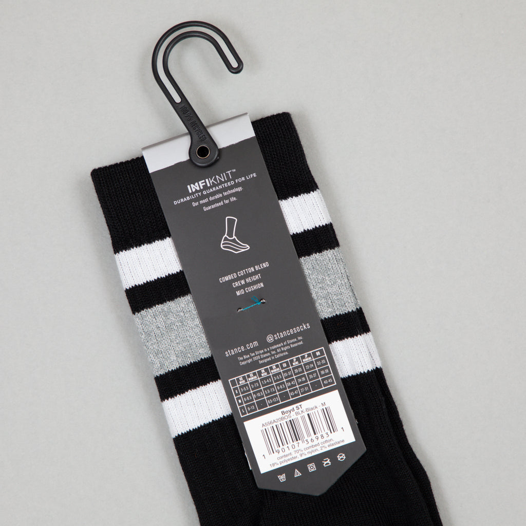 STANCE Boyd Staple Crew Socks in BLACK