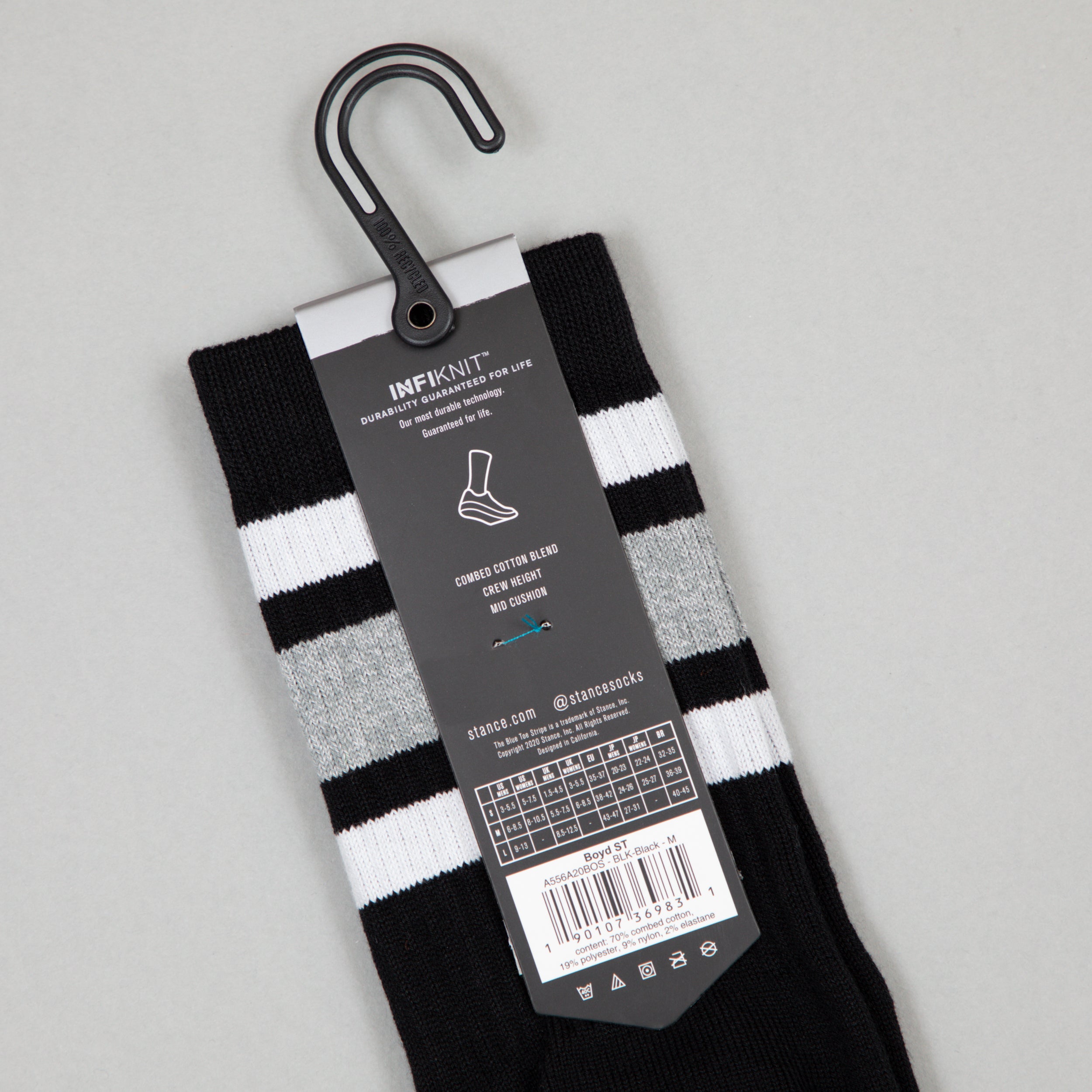 STANCE Boyd Staple Crew Socks in BLACK