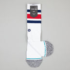 STANCE Boyd Staple Socks in WHITE , RED & BLUE