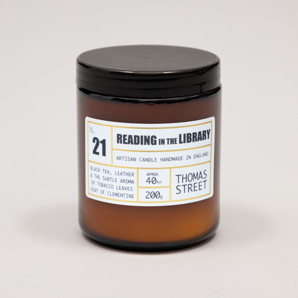 THOMAS STREET CANDLES #21 Reading in the Library Glass Candle (200g)