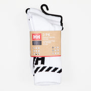 HELLY HANSEN Cotton Sport 3 Pack Socks in WHITE