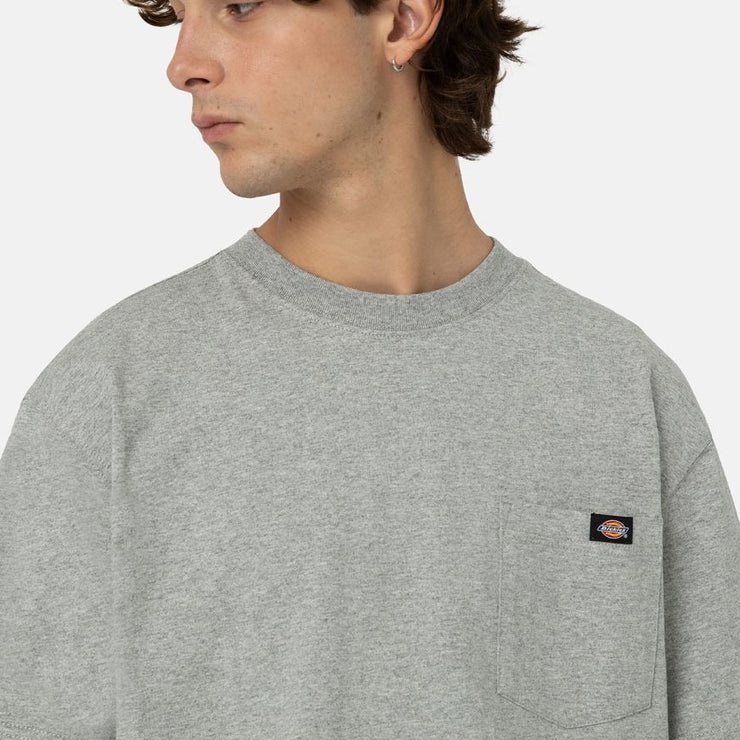 DICKIES Porterdale Chest Pocket T-Shirt in HEATHER GREY