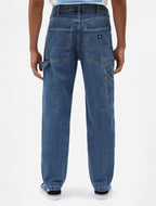 DICKIES Garyville Straight Fit Denim Pants in CLASSIC BLUE