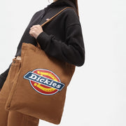DICKIES Icon Logo Tote Bag in BROWN DUCK