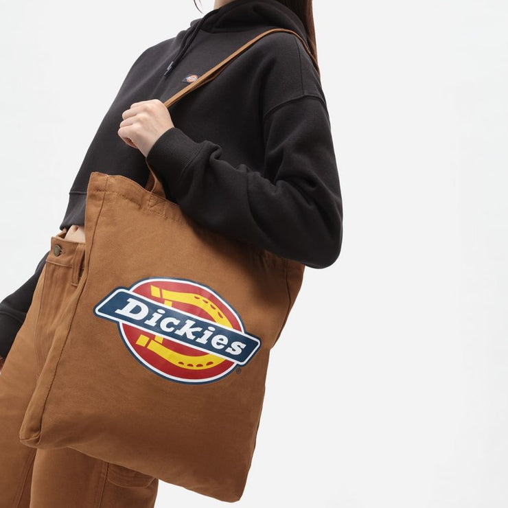 DICKIES Icon Logo Tote Bag in BROWN DUCK