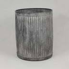 LIGHT & LIVING FREESIA Vintage Style Zinc Flower Pots (Medium)