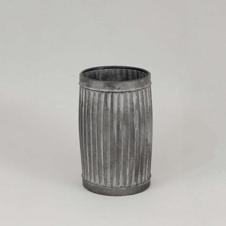 LIGHT & LIVING FREESIA Vintage Style Zinc Flower Pots (Medium)