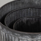 LIGHT & LIVING Freesia Vintage Style Zinc Flower Pots (Small)