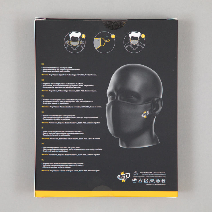 CREP PROTECT Reusable Face Mask Covering in BLACK