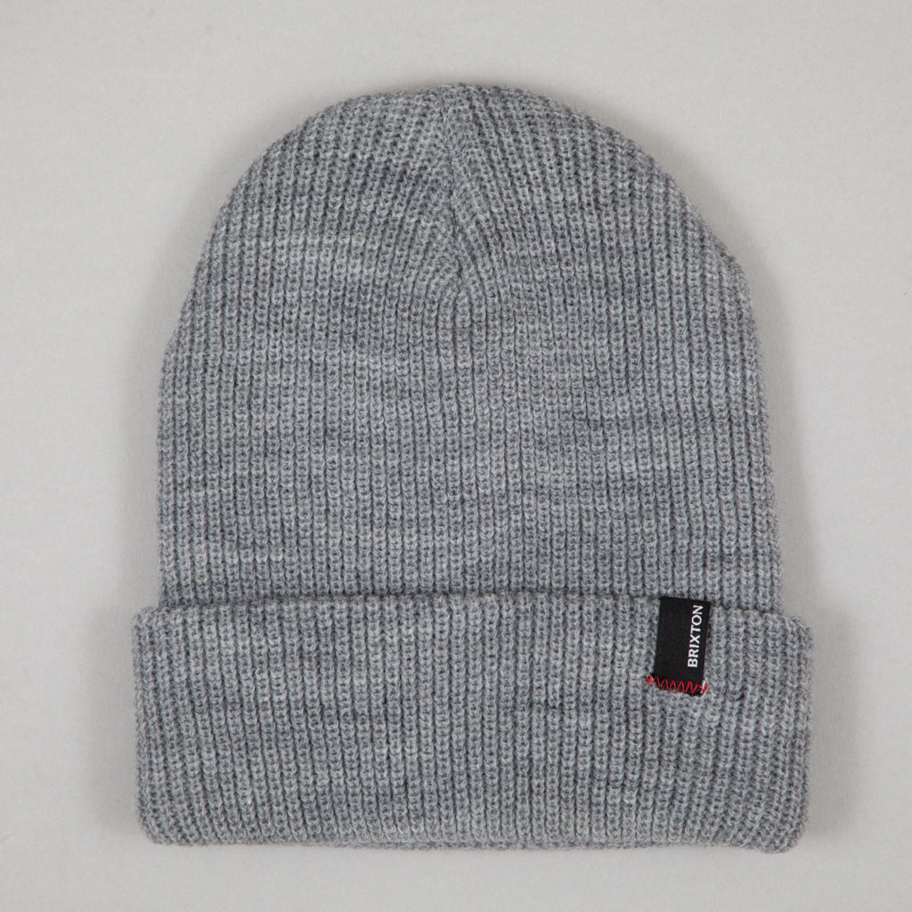 BRIXTON Unisex Heist Beanie in LIGHT HEATHER GREY