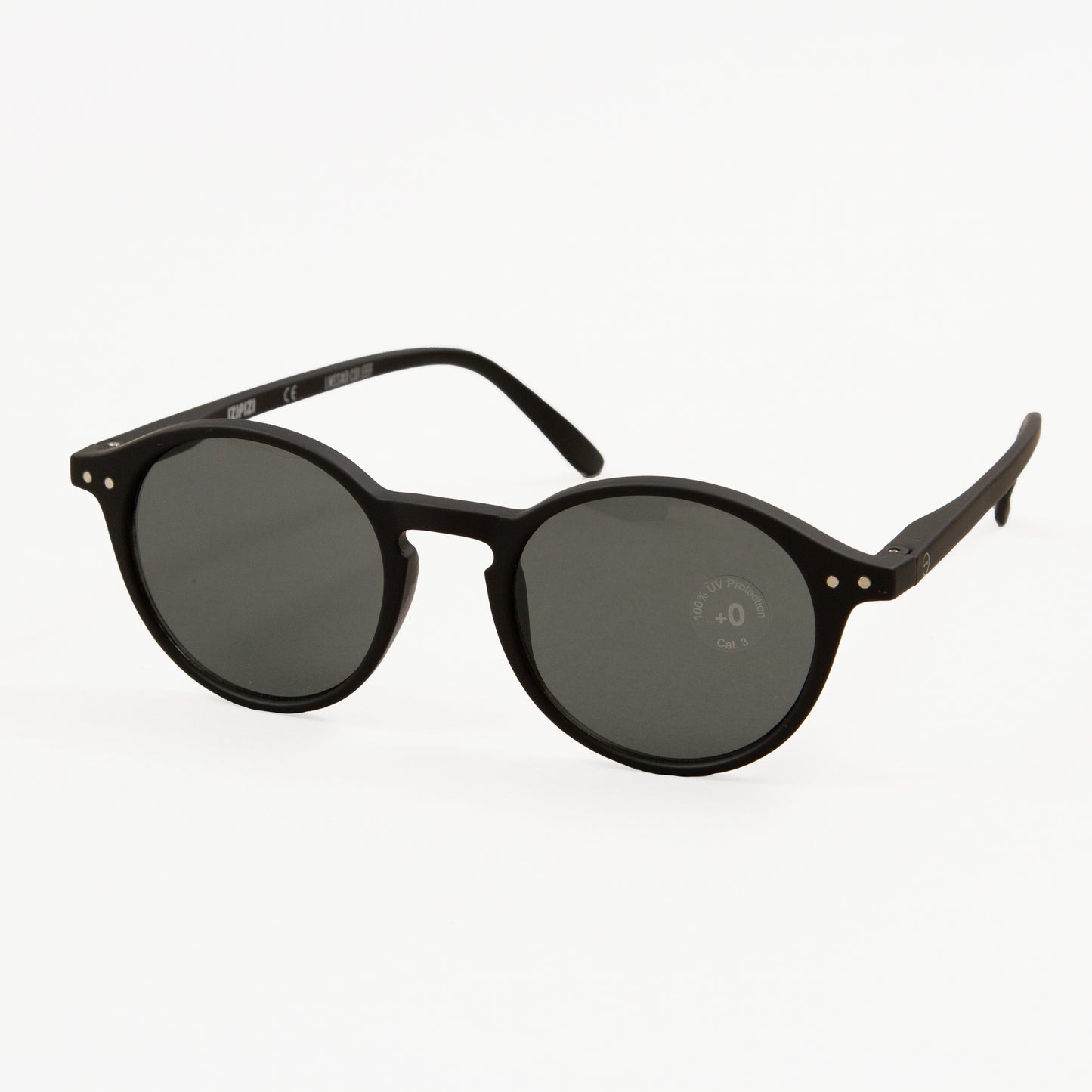 IZIPIZI #D The Iconic Round Sunglasses in BLACK