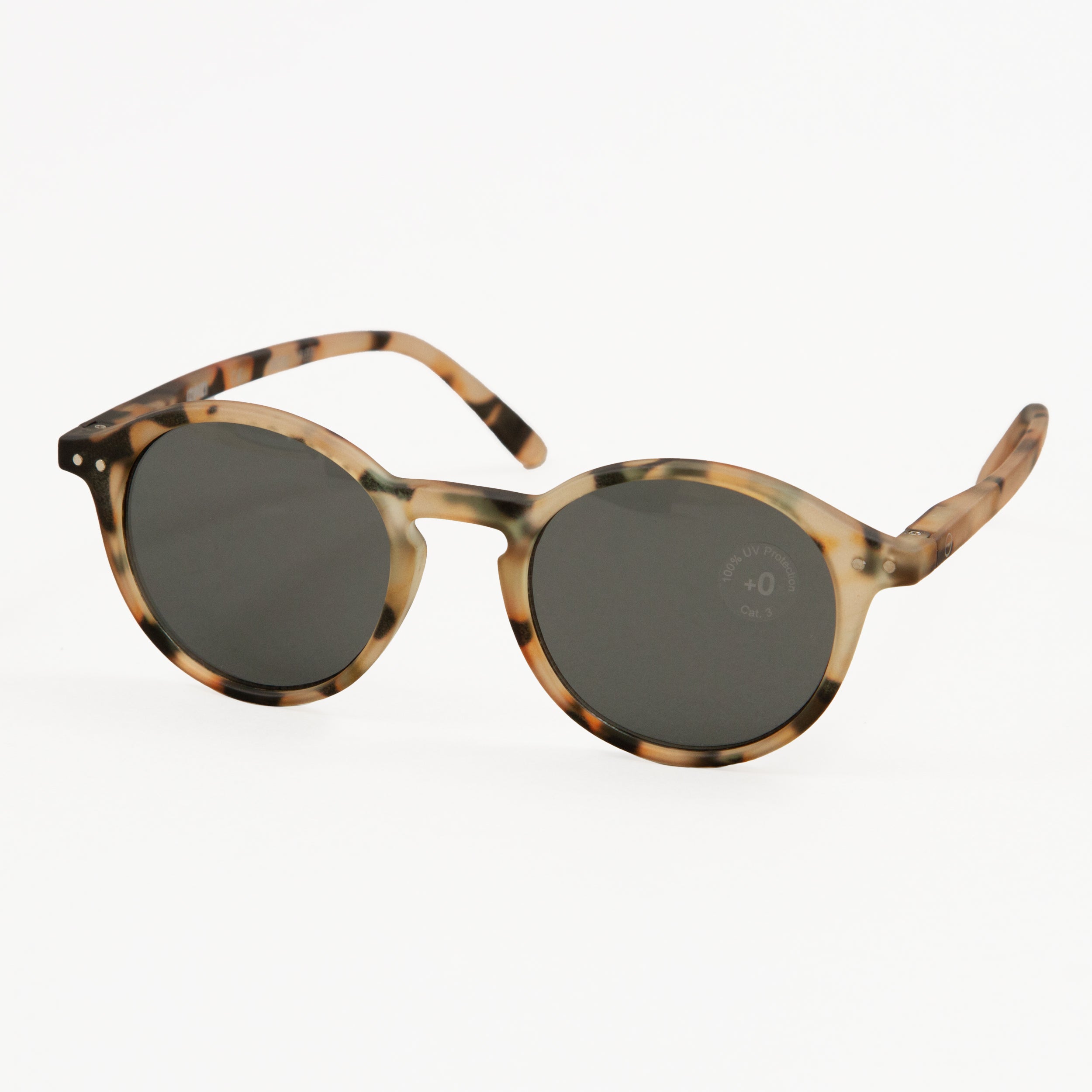 IZIPIZI #D The Iconic Round Sunglasses in LIGHT TORTOISE