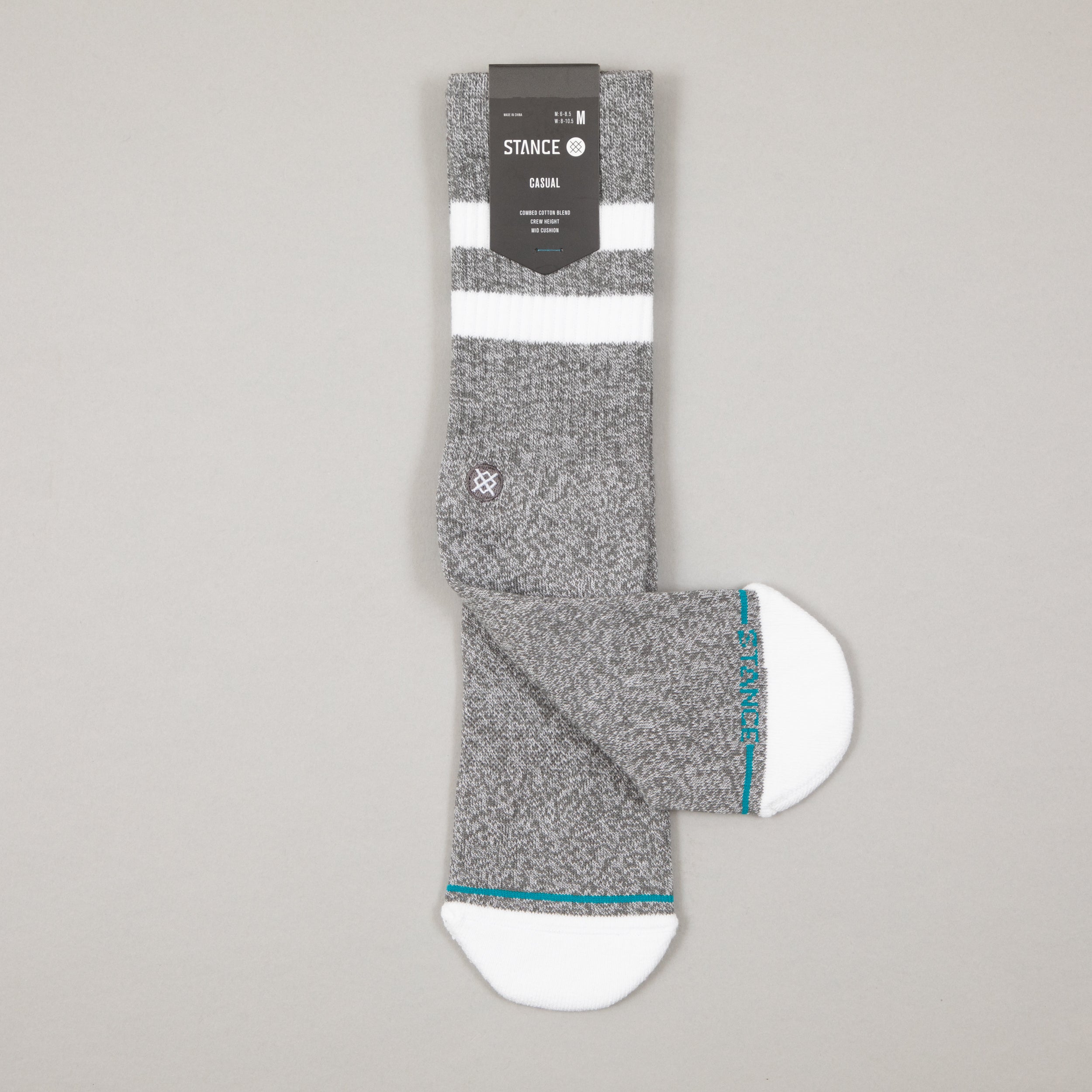 STANCE Joven Staple Crew Socks in GREY