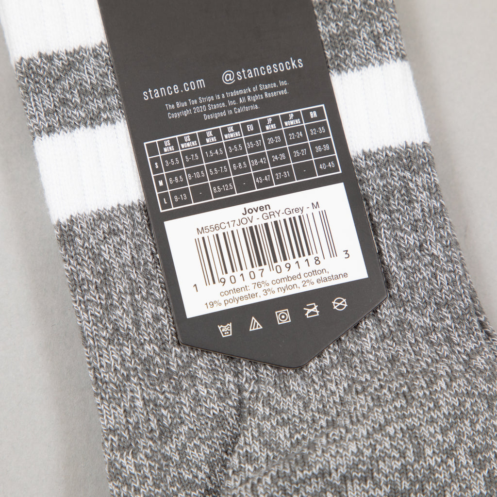 STANCE Joven Staple Crew Socks in GREY