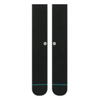 STANCE Icon Classic Crew Socks in BLACK