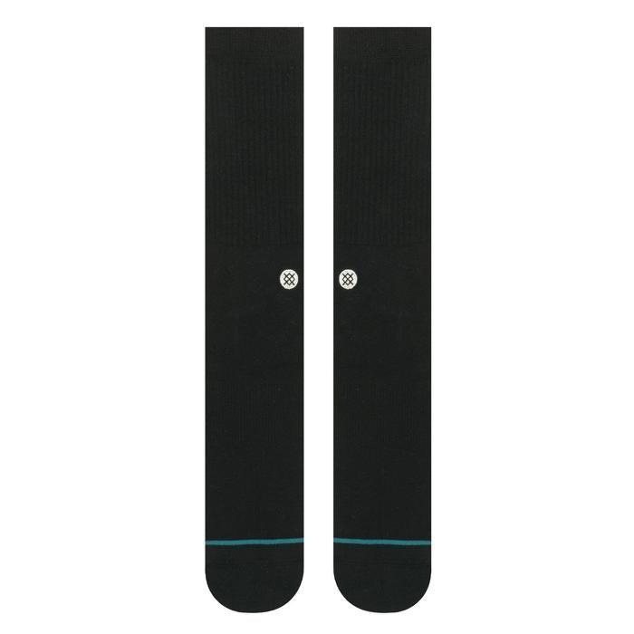 STANCE Icon Classic Crew Socks in BLACK