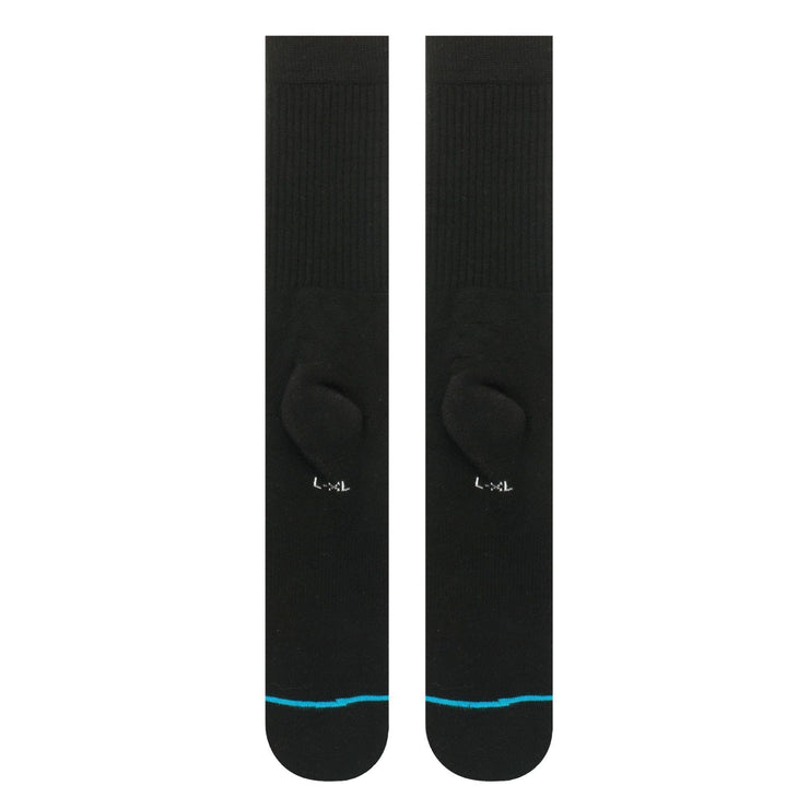 STANCE Icon Classic Crew Socks in BLACK