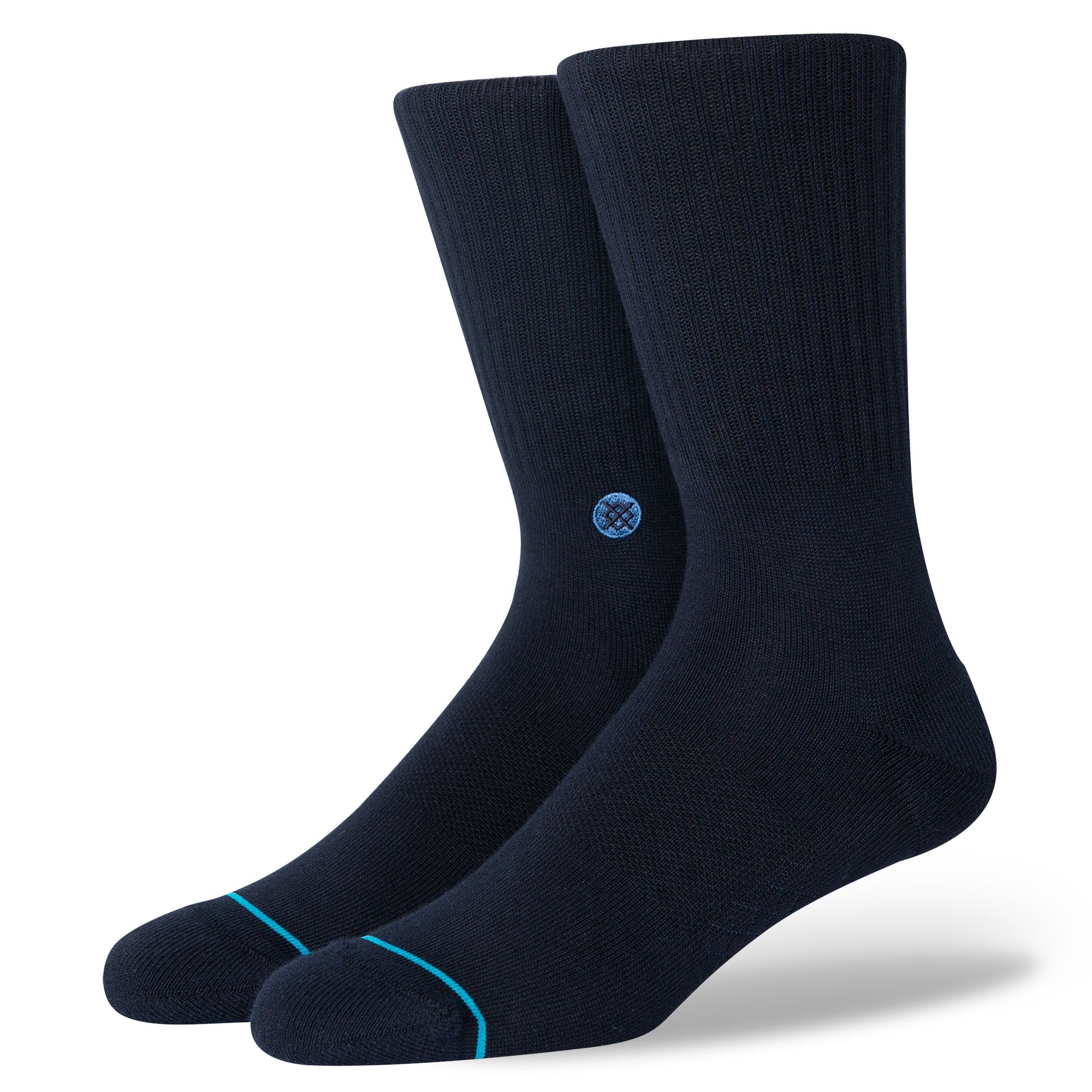 STANCE Icon Classic Crew Socks in DARK NAVY
