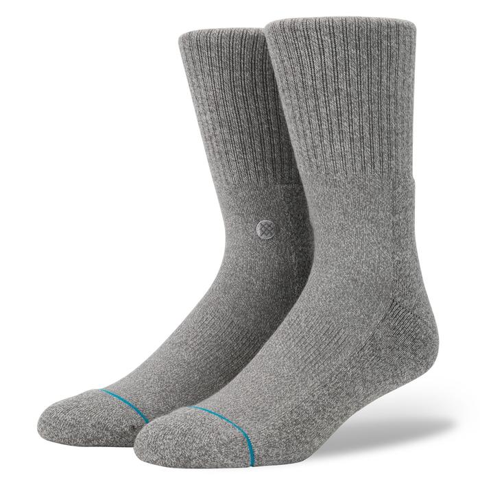 STANCE Icon 3 Pack Socks in BLACK, WHITE & GREY