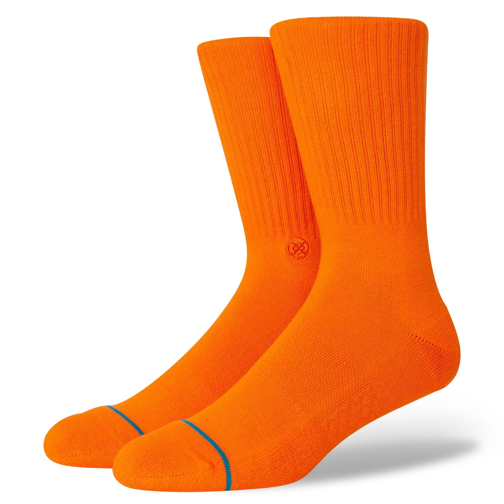 STANCE Icon Classic Crew Socks in ORANGE