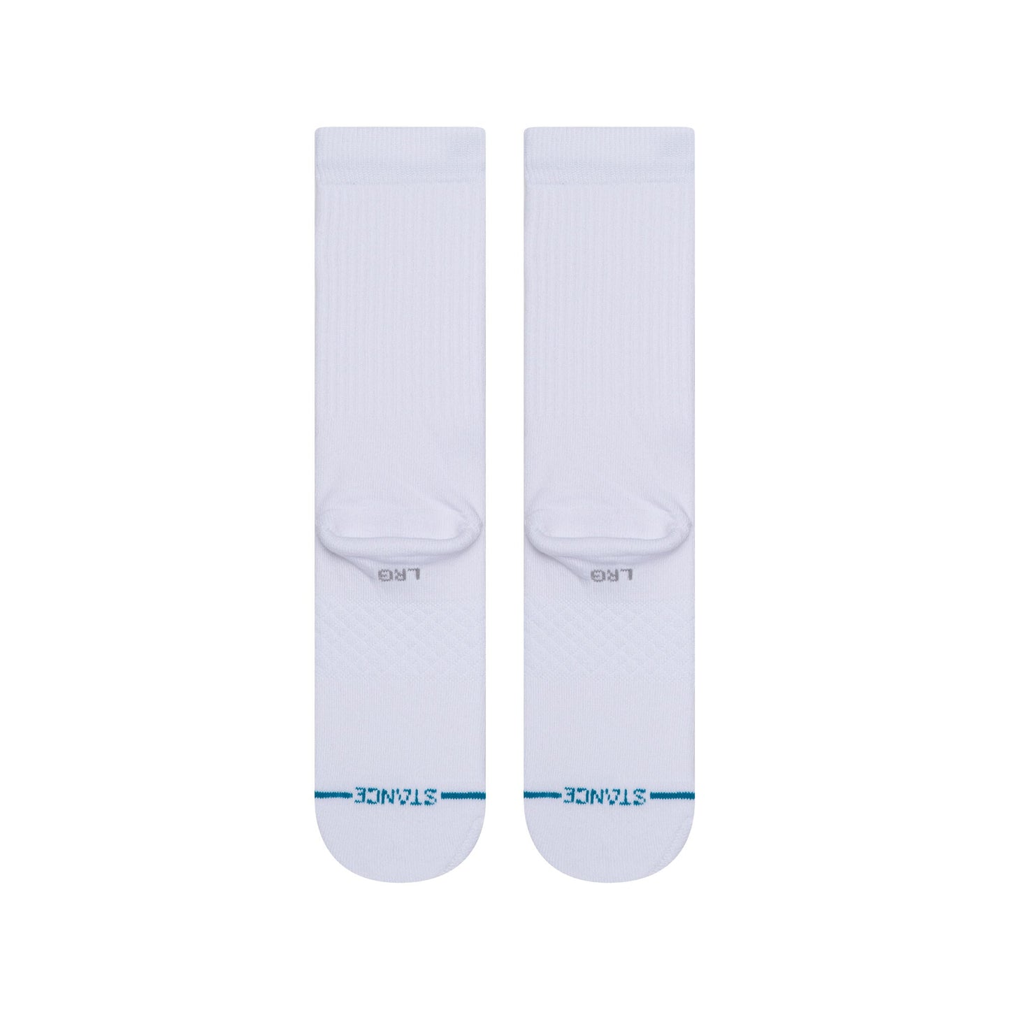 STANCE Icon Classic Crew Socks in WHITE