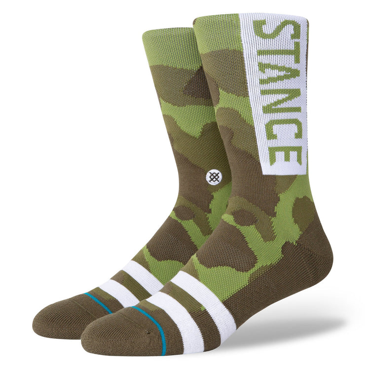 STANCE 3 Pack Staple OG Crew Socks in MULTI CAMO