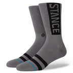 STANCE Staple OG Crew Socks in GRAPHITE