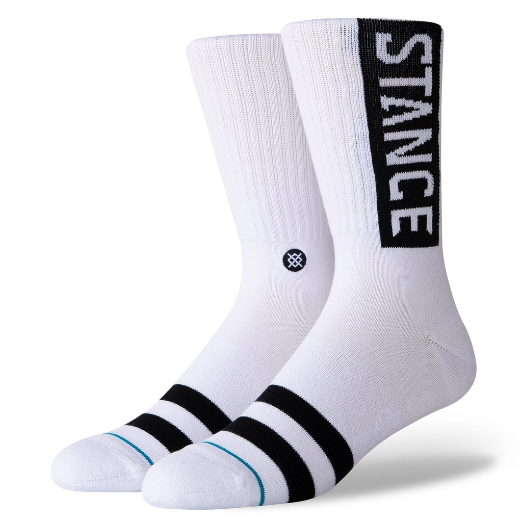 STANCE Staple OG Crew Socks in WHITE