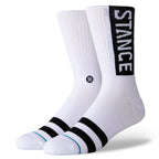 STANCE Staple OG Crew Socks in WHITE