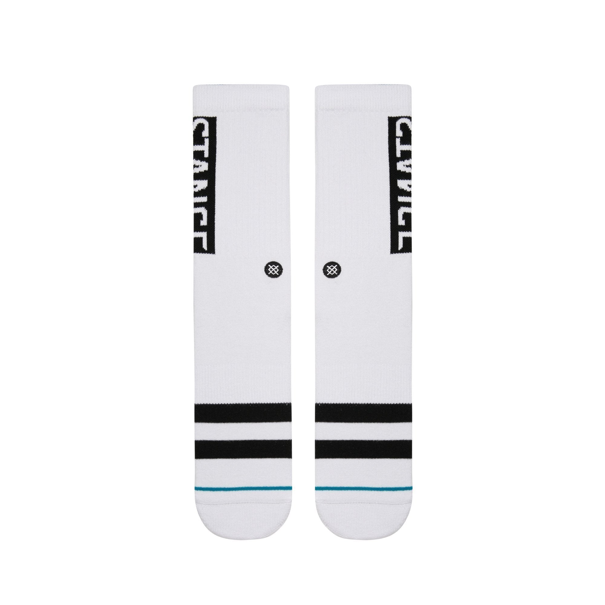 STANCE Staple OG Crew Socks in WHITE