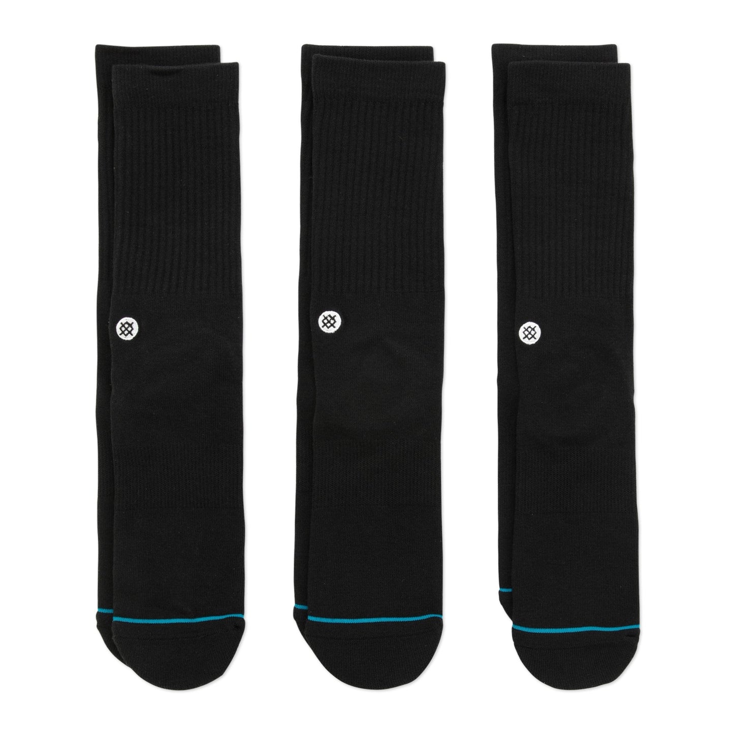 STANCE Icon 3 Pack Socks in BLACK