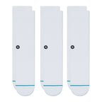 STANCE Icon 3 Pack Socks in WHITE