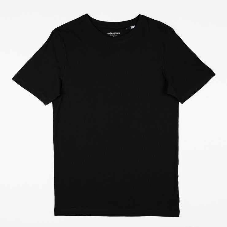 JACK & JONES Organic Cotton Basic T-Shirt in BLACK