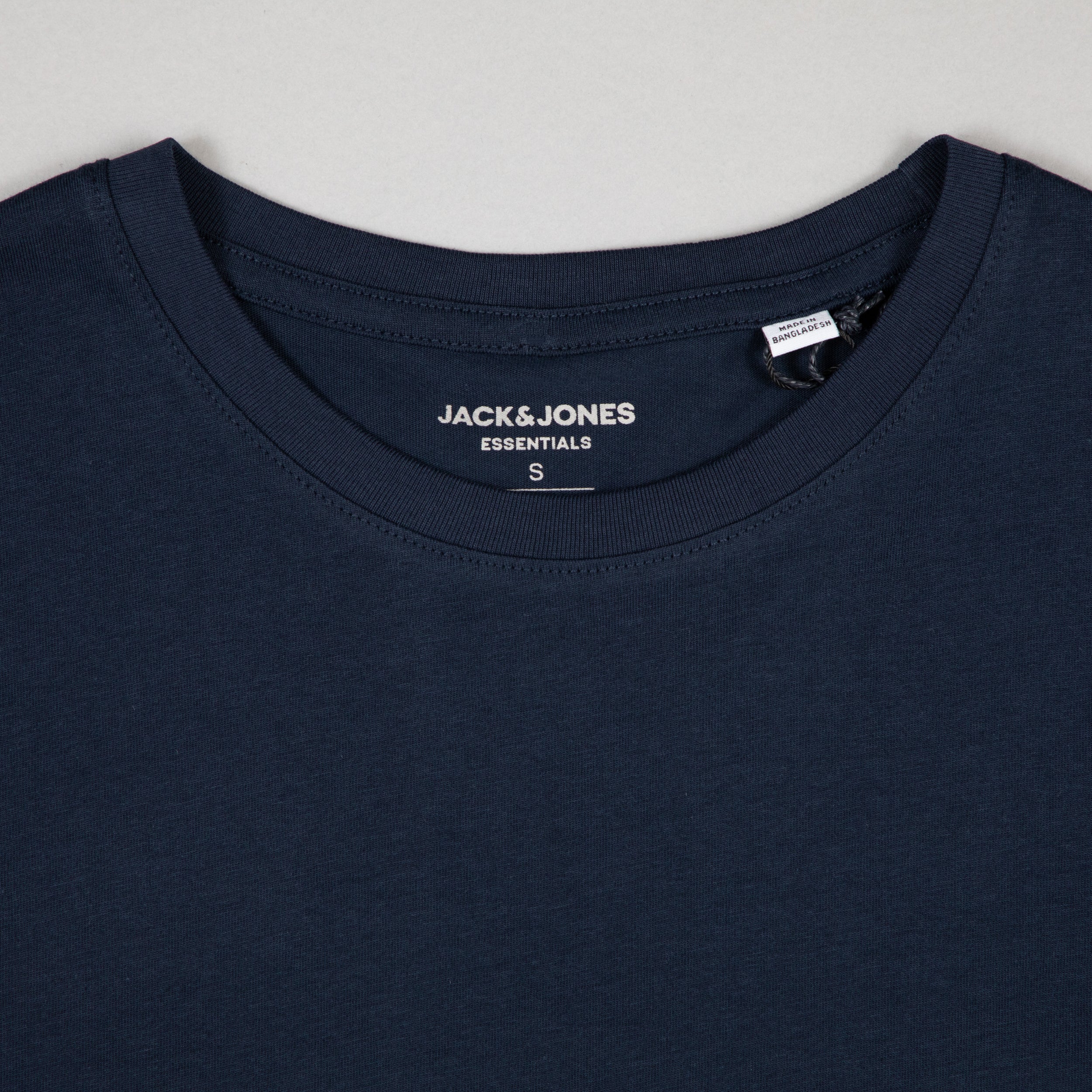 JACK & JONES Organic Cotton Basic T-Shirt in NAVY