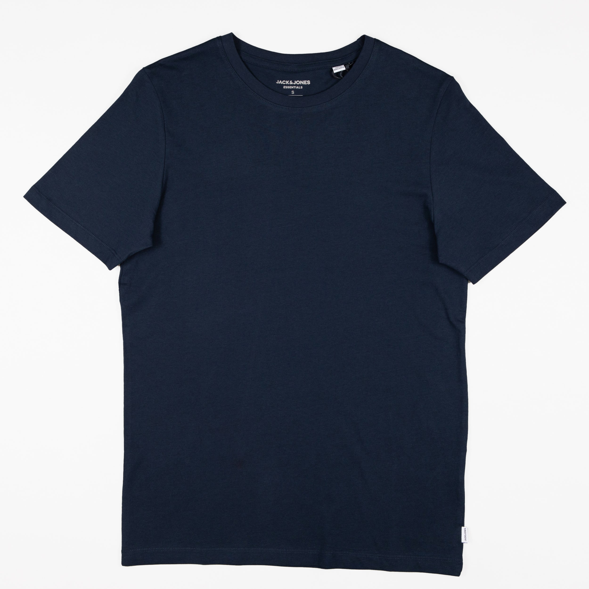 JACK & JONES Organic Cotton Basic T-Shirt in NAVY