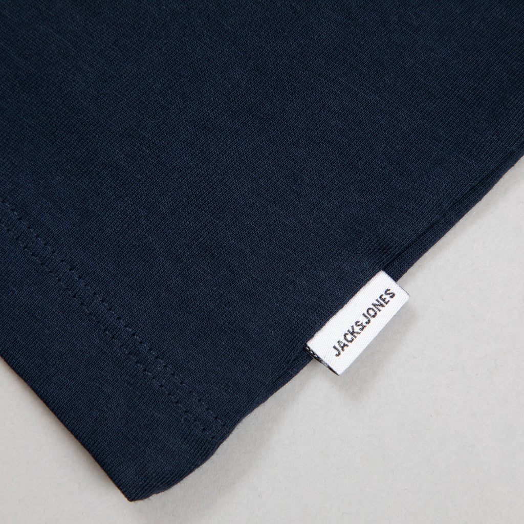 JACK & JONES Organic Cotton Basic T-Shirt in NAVY