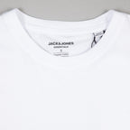 JACK & JONES Organic Cotton Basic T-Shirt in WHITE