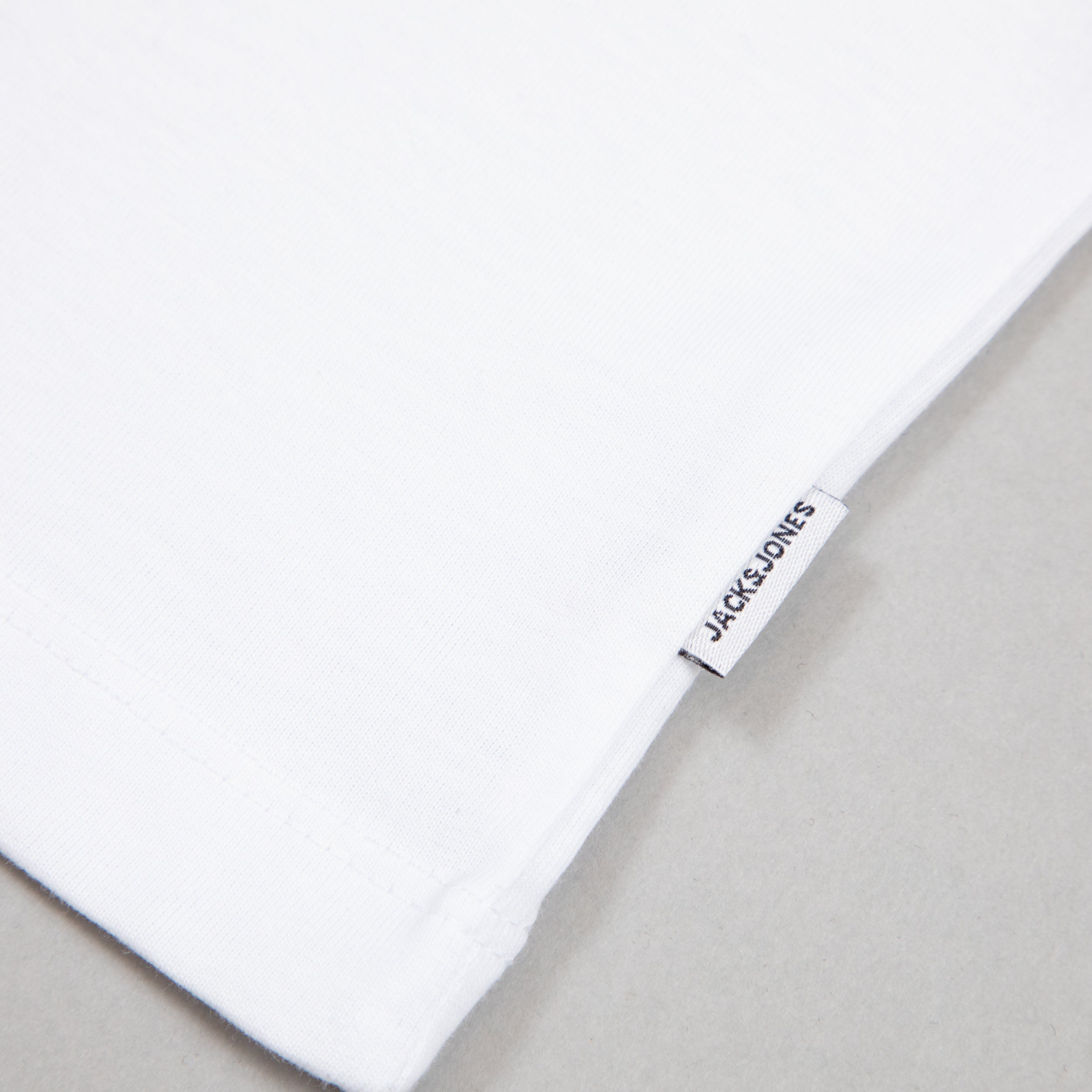 JACK & JONES Organic Cotton Basic T-Shirt in WHITE