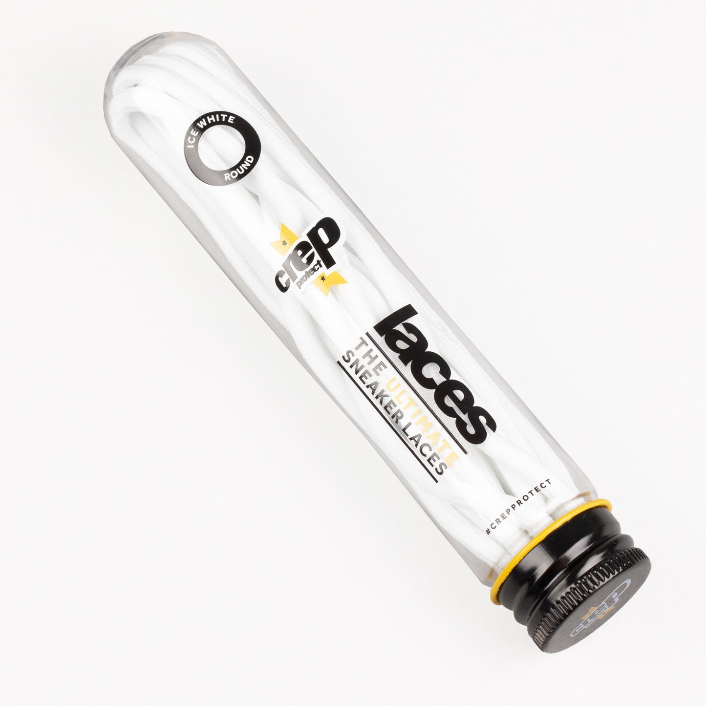 CREP PROTECT Round Shoe Laces in WHITE