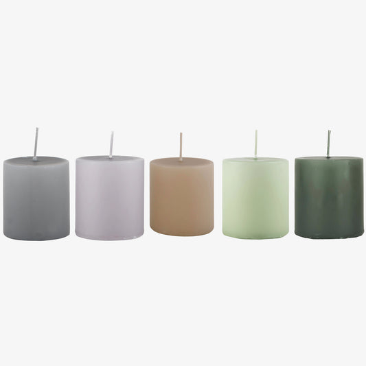 Ib Laursen Short Pillar Candle - 7cm - Pack of 2