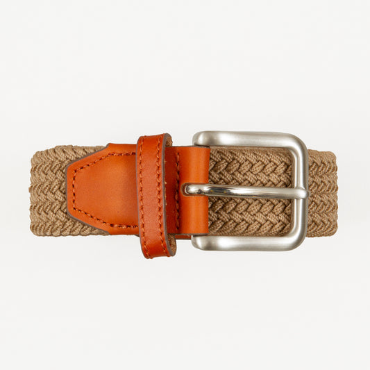 JACK & JONES Spring Woven Classic Belt in BROWN