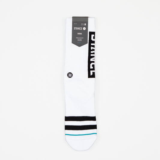 STANCE Staple OG Crew Socks in WHITE