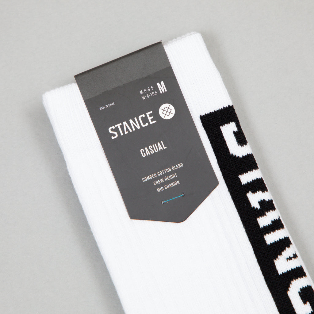 STANCE Staple OG Crew Socks in WHITE