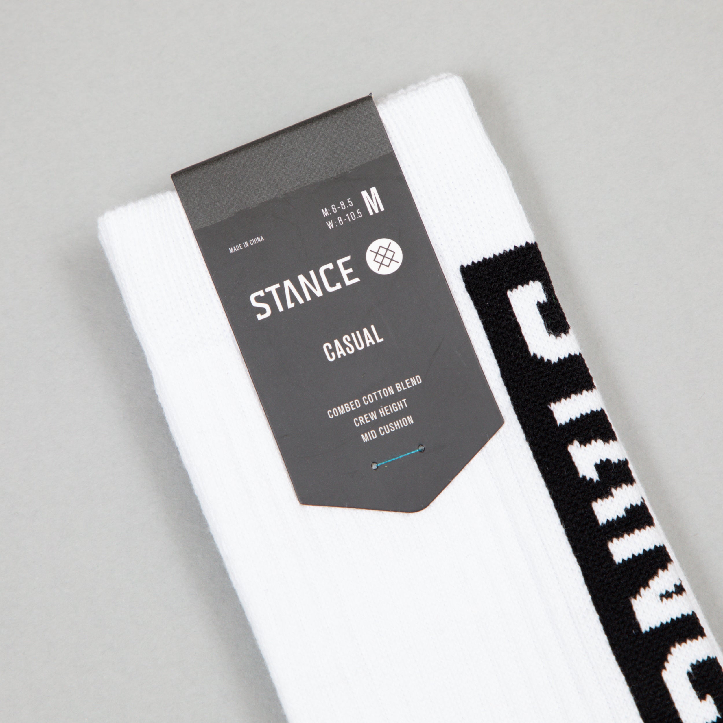 STANCE Staple OG Crew Socks in WHITE