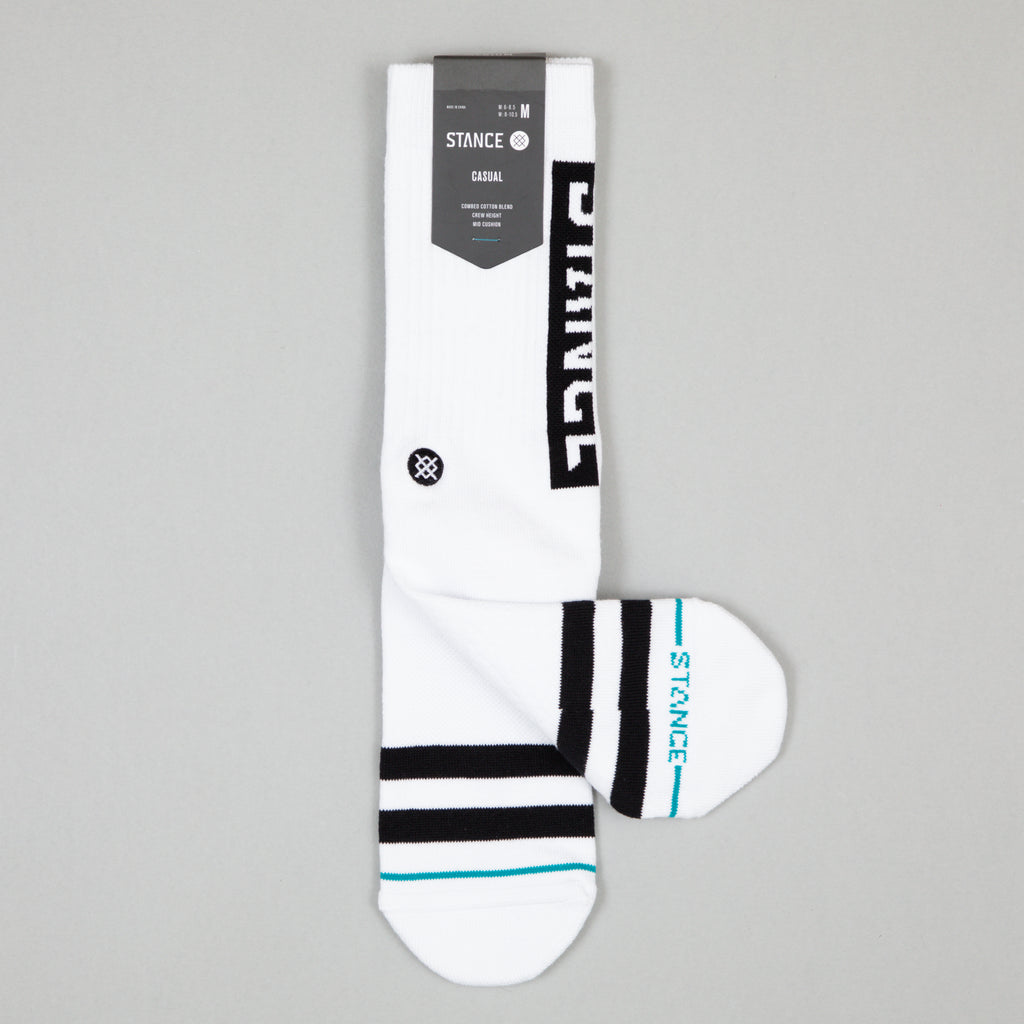 STANCE Staple OG Crew Socks in WHITE