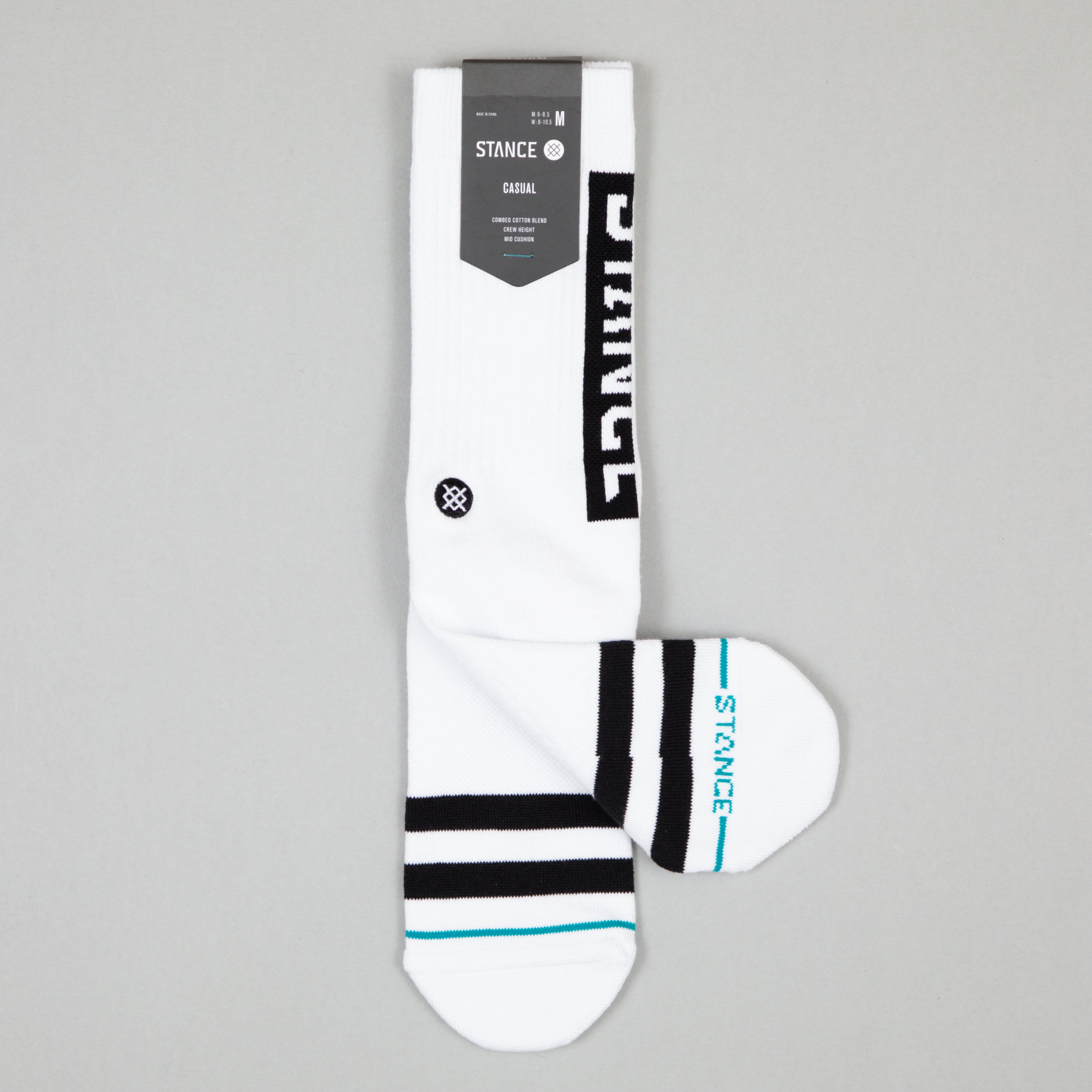 STANCE Staple OG Crew Socks in WHITE