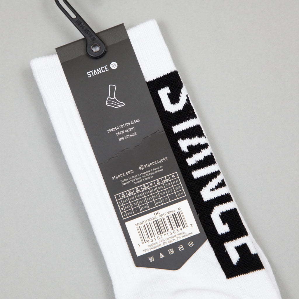 STANCE Staple OG Crew Socks in WHITE
