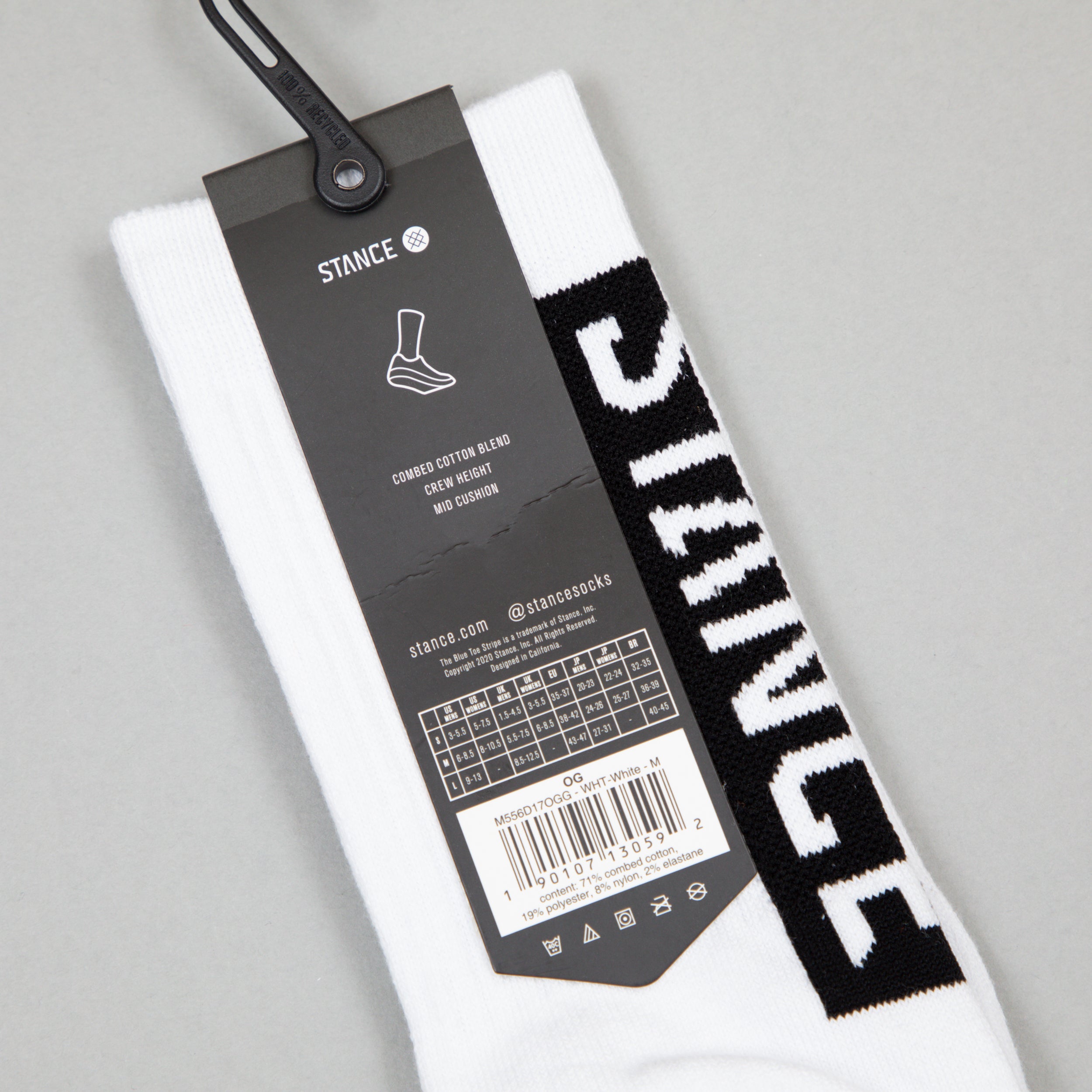 STANCE Staple OG Crew Socks in WHITE